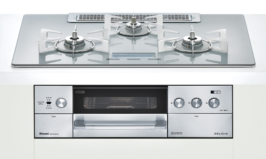 Rinnaiビルトインコンロデリシア
